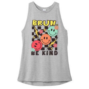 Bruh Be Kind Funny Orange Anti Bullying Unity Day Ladies PosiCharge Tri-Blend Wicking Tank