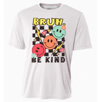 Bruh Be Kind Funny Orange Anti Bullying Unity Day Cooling Performance Crew T-Shirt