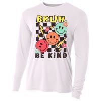 Bruh Be Kind Funny Orange Anti Bullying Unity Day Cooling Performance Long Sleeve Crew