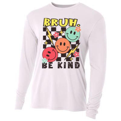 Bruh Be Kind Funny Orange Anti Bullying Unity Day Cooling Performance Long Sleeve Crew