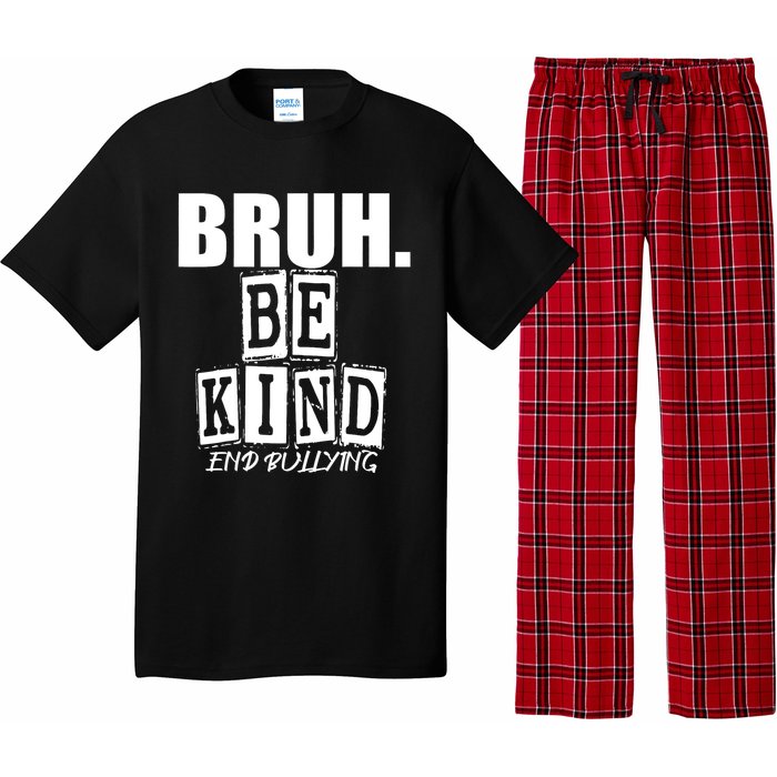 Bruh Be Kind Funny Orange Anti Bullying Unity Day Pajama Set