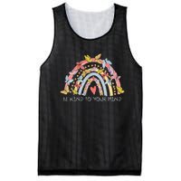 Butterflies Be Kind To Your Mind Rainbow Mental Health Mesh Reversible Basketball Jersey Tank