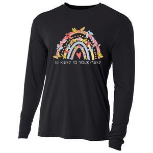 Butterflies Be Kind To Your Mind Rainbow Mental Health Cooling Performance Long Sleeve Crew