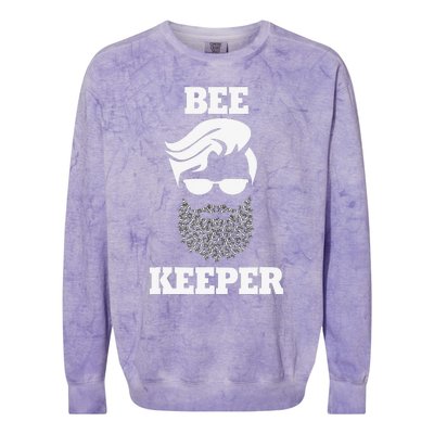 Beekeeper bee keeper funny bees beard Colorblast Crewneck Sweatshirt