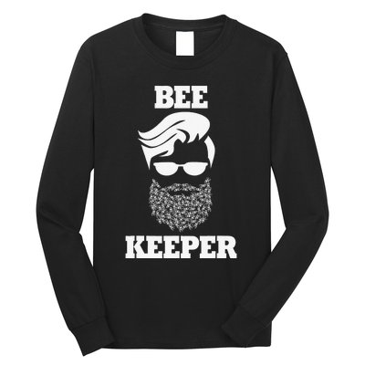 Beekeeper bee keeper funny bees beard Long Sleeve Shirt