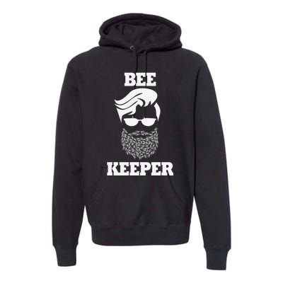 Beekeeper bee keeper funny bees beard Premium Hoodie