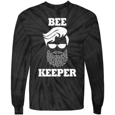 Beekeeper bee keeper funny bees beard Tie-Dye Long Sleeve Shirt