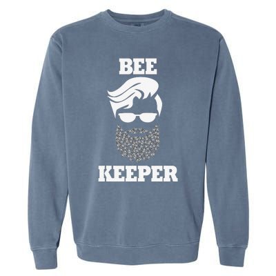 Beekeeper bee keeper funny bees beard Garment-Dyed Sweatshirt