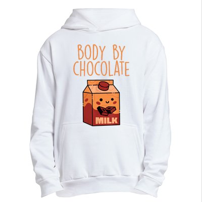 Body By Kawaii Chocolate Milk Drink Workout Chocolate Milk Urban Pullover Hoodie