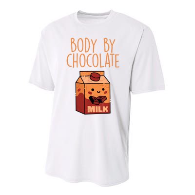 Body By Kawaii Chocolate Milk Drink Workout Chocolate Milk Performance Sprint T-Shirt