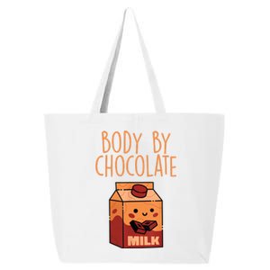 Body By Kawaii Chocolate Milk Drink Workout Chocolate Milk 25L Jumbo Tote