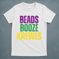 Beads Booze Krewes Mardi Gras Vintage T-Shirt