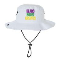 Beads Booze Krewes Mardi Gras Vintage Bucket Hat
