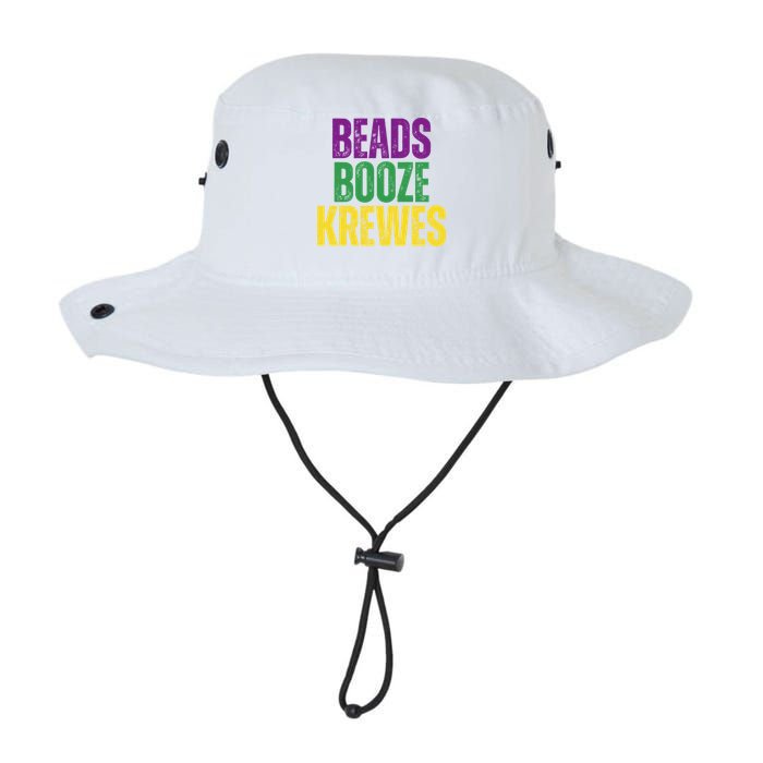 Beads Booze Krewes Mardi Gras Vintage Bucket Hat
