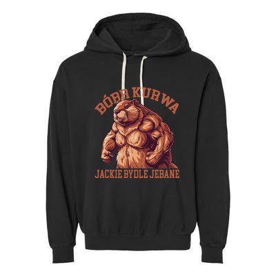 Bober Bobr Kurwa Garment-Dyed Fleece Hoodie