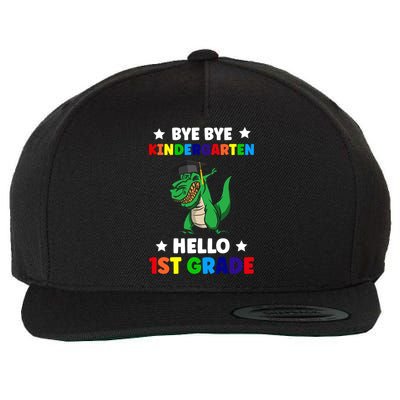 Bye Bye Kindergarten Hello 1St Grade 1St Grade Gift Wool Snapback Cap