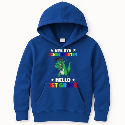 Bye Bye Kindergarten Hello 1St Grade 1St Grade Gift Kids Hoodie