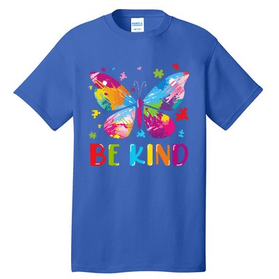 Butterfly Be Kind Autism Awareness Tall T-Shirt