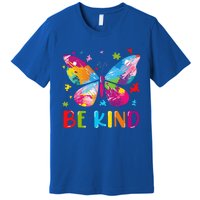 Butterfly Be Kind Autism Awareness Premium T-Shirt