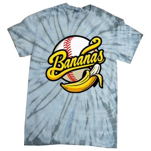 Banana Baseball Lover Cool Game Tie-Dye T-Shirt