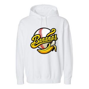 Banana Baseball Lover Cool Game Garment-Dyed Fleece Hoodie