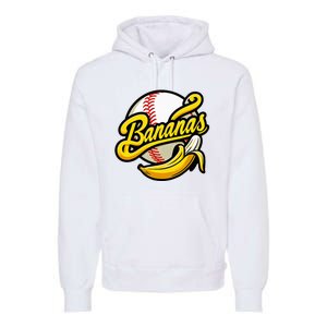 Banana Baseball Lover Cool Game Premium Hoodie