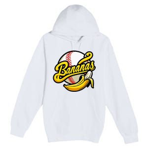 Banana Baseball Lover Cool Game Premium Pullover Hoodie