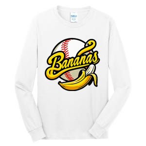 Banana Baseball Lover Cool Game Tall Long Sleeve T-Shirt