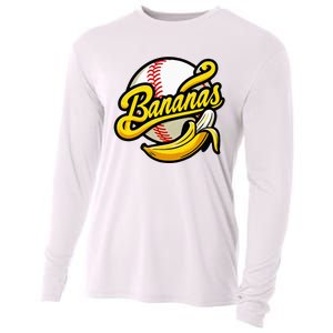 Banana Baseball Lover Cool Game Cooling Performance Long Sleeve Crew