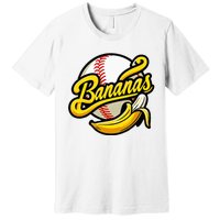 Banana Baseball Lover Cool Game Premium T-Shirt