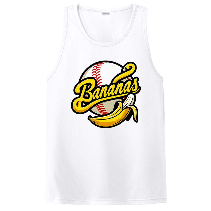 Banana Baseball Lover Cool Game PosiCharge Competitor Tank