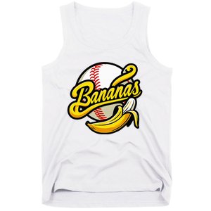 Banana Baseball Lover Cool Game Tank Top