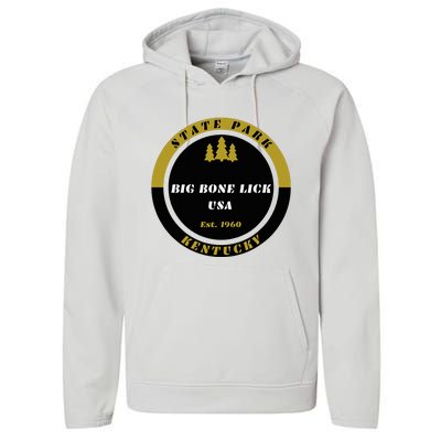 Big Bone Lick Park Kentucky Performance Fleece Hoodie