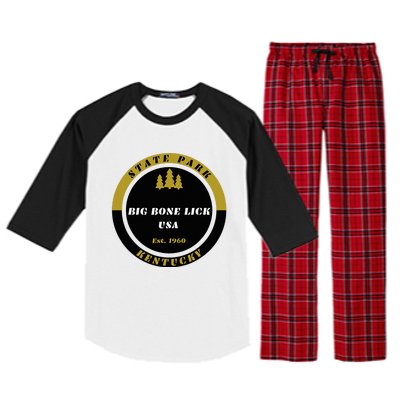 Big Bone Lick Park Kentucky Raglan Sleeve Pajama Set