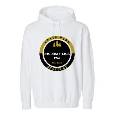 Big Bone Lick Park Kentucky Garment-Dyed Fleece Hoodie