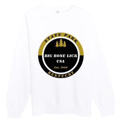 Big Bone Lick Park Kentucky Premium Crewneck Sweatshirt