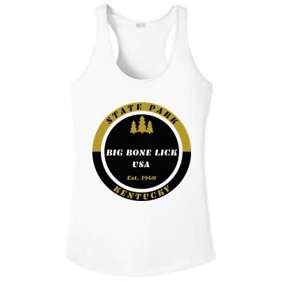 Big Bone Lick Park Kentucky Ladies PosiCharge Competitor Racerback Tank