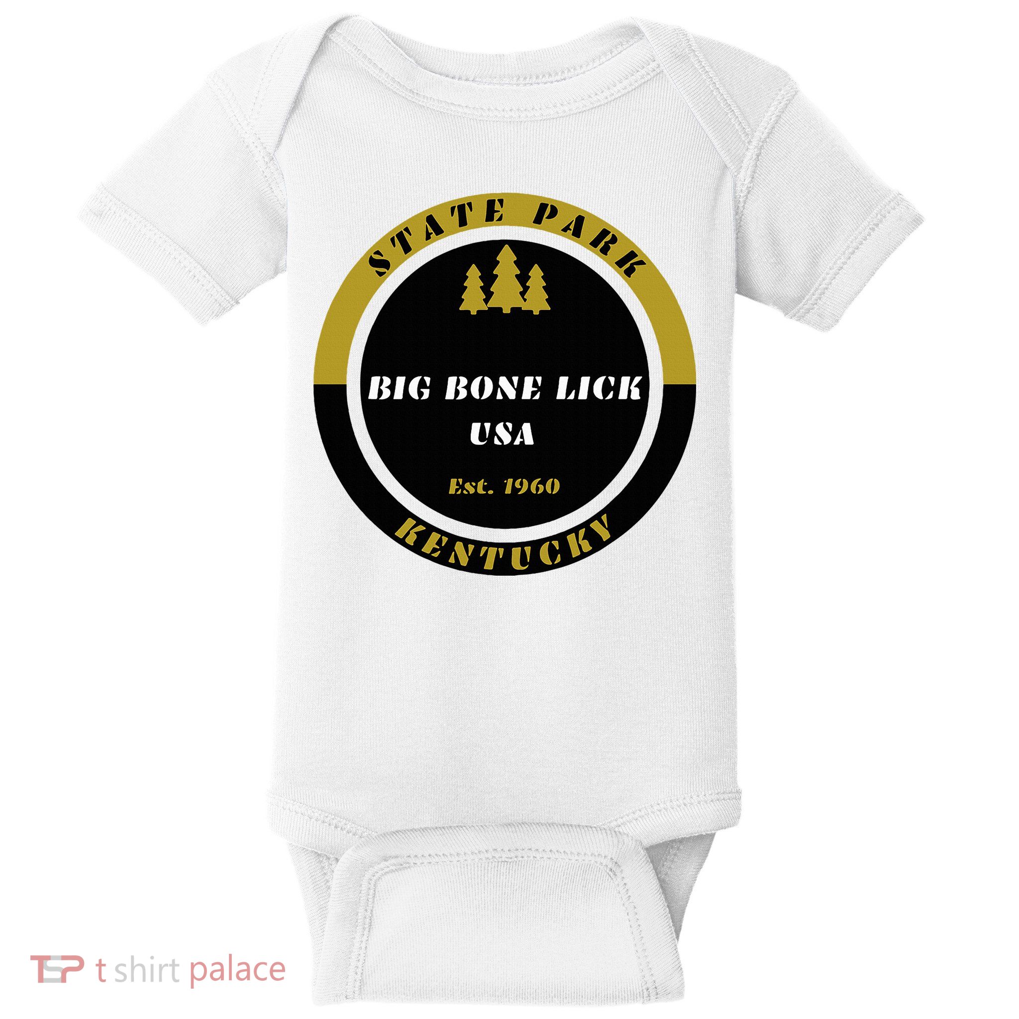 Big Bone Lick Park Kentucky Baby Bodysuit