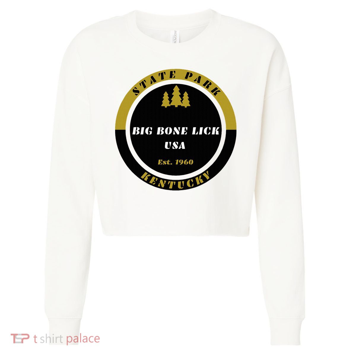 Big Bone Lick Park Kentucky Cropped Pullover Crew