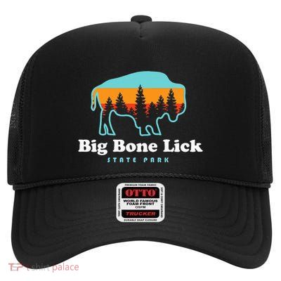 Big Bone Lick State Park Kentucky Bison Fossils High Crown Mesh Back Trucker Hat