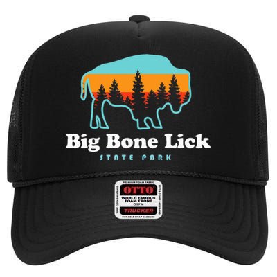 Big Bone Lick State Park Kentucky Bison Fossils High Crown Mesh Back Trucker Hat