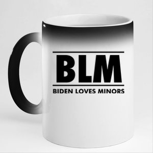 BLM Biden Loves Minors 11oz Black Color Changing Mug