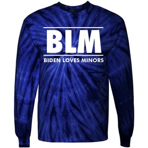 BLM Biden Loves Minors Tie-Dye Long Sleeve Shirt