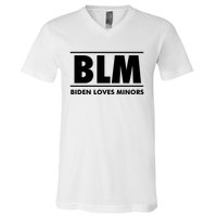 BLM Biden Loves Minors V-Neck T-Shirt