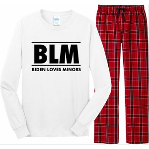 BLM Biden Loves Minors Long Sleeve Pajama Set