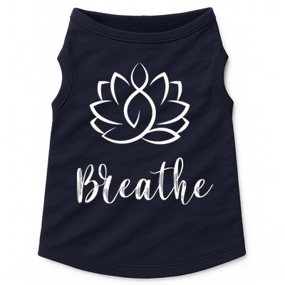 Breathe Buddha Lotus Flower Meditation Yoga Doggie Tank