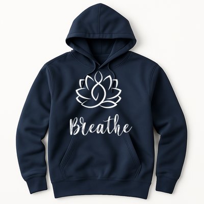 Breathe Buddha Lotus Flower Meditation Yoga Hoodie