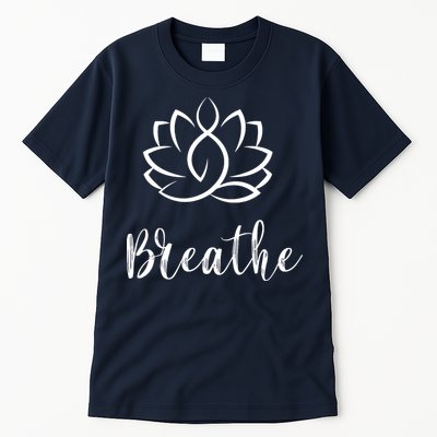 Breathe Buddha Lotus Flower Meditation Yoga Tall T-Shirt