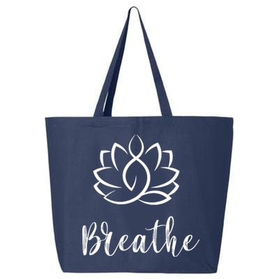 Breathe Buddha Lotus Flower Meditation Yoga 25L Jumbo Tote