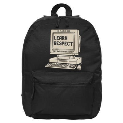 Banana Breath Learn Respect I think You Should Leave 16 in Basic Backpack